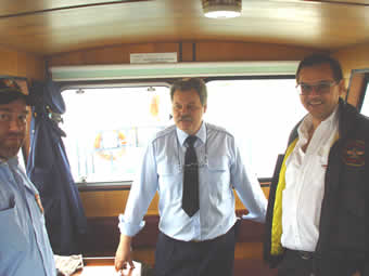 Landung der Dornier DO 24 in Klosterneuburg - Organisator war die Motorflugunion Klosterneuburg unter der Leitung von Gustav Z. Holdosi