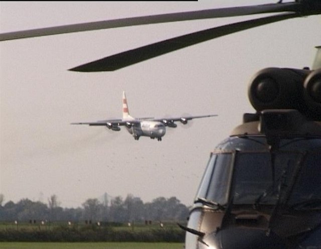 Versorungsmaschine österr. Luftstreitkräfte in LOXT